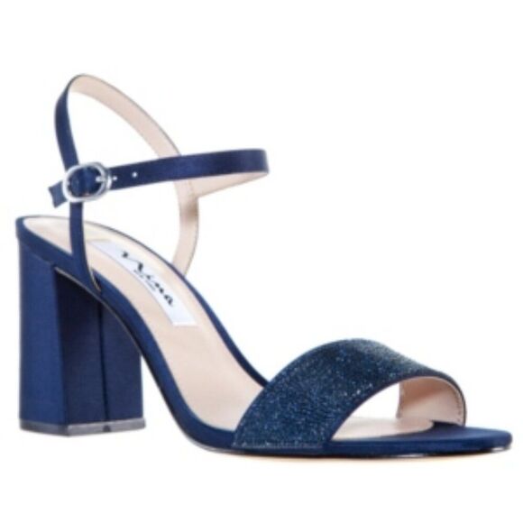 Nina Womens Haven Block Heel Evening Sandals - Picture 1 of 9